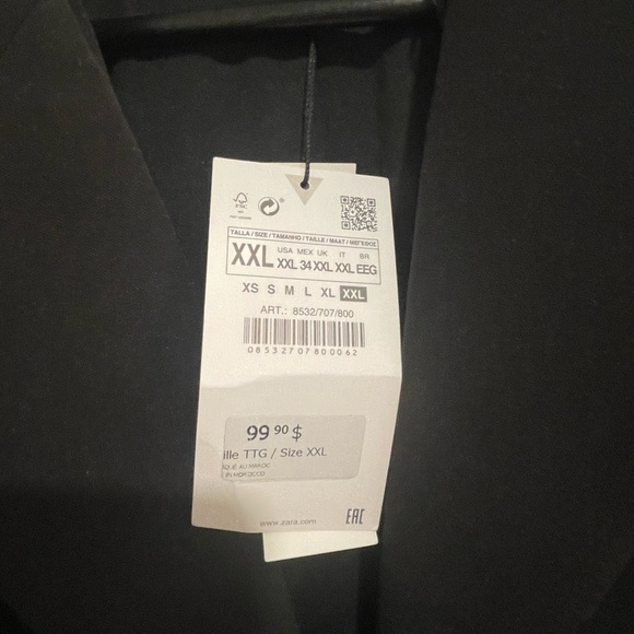 Zara Black Blazer Dress - NEW WITH TAGS - Picture 5 of 5